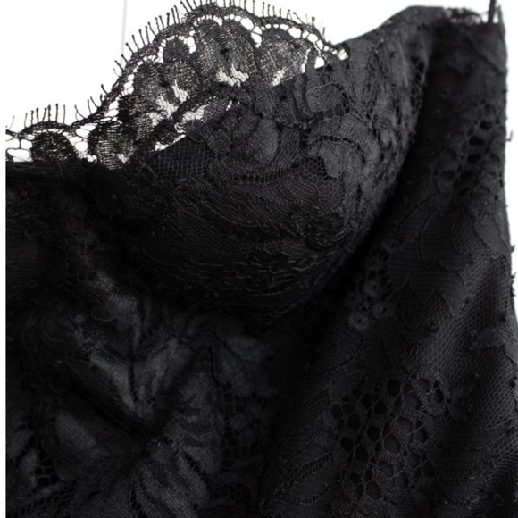 Chanel Vintage Fall 1995 Black Floral Lace Sweetheart Bustier Dress - Picture 7 of 10